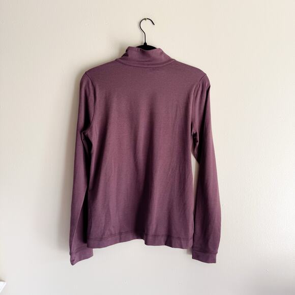 Vuori Dark Mauve Halo Essential Half Zip Pullover Sweatshirt XL Athleisure - Picture 6 of 8